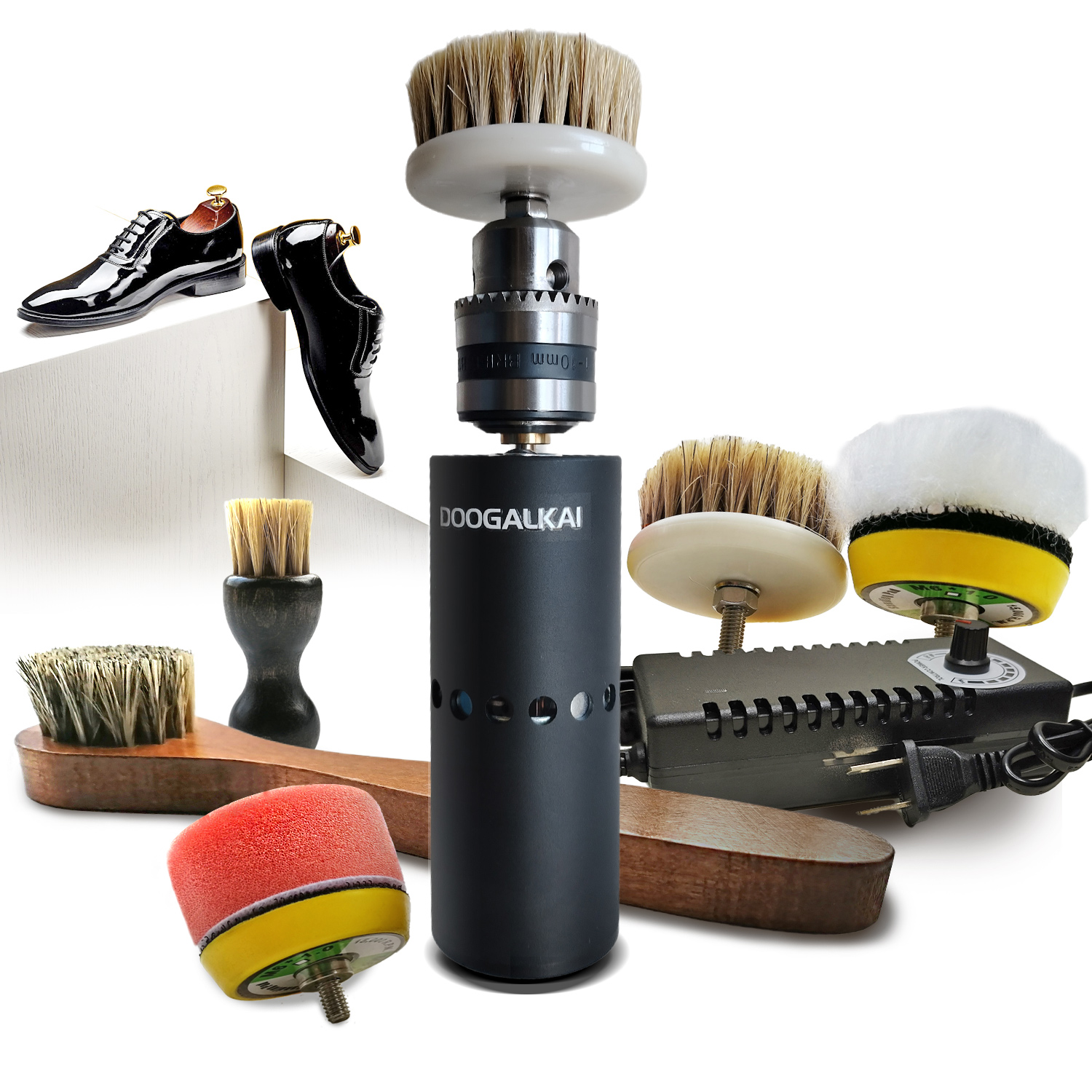 Brushing Boot Horse - Professional Adjustable Speed Electric Shoe Polisher