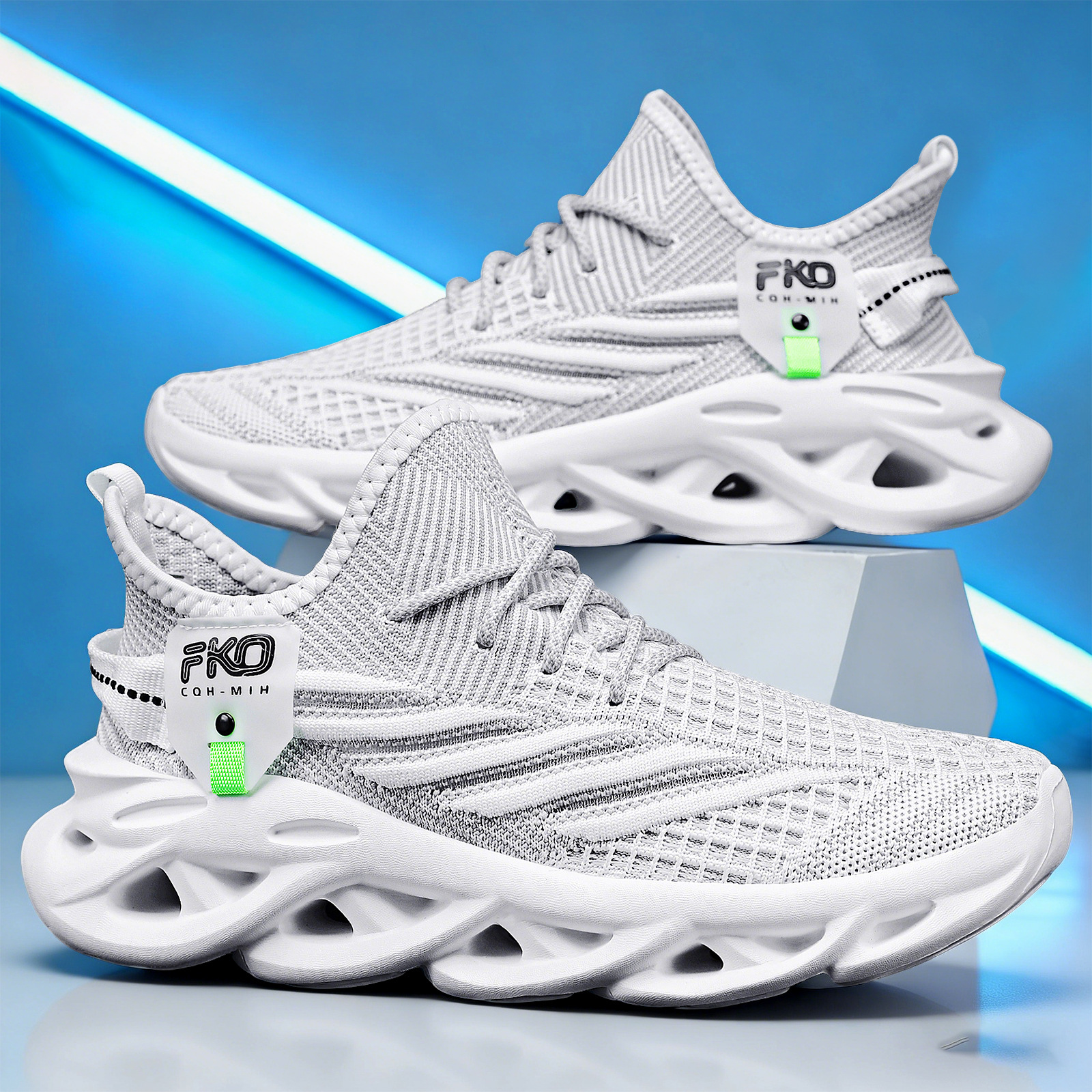 Men's Breathable Knit Sneakers - Outdoor Sport Gym avaliação e preço