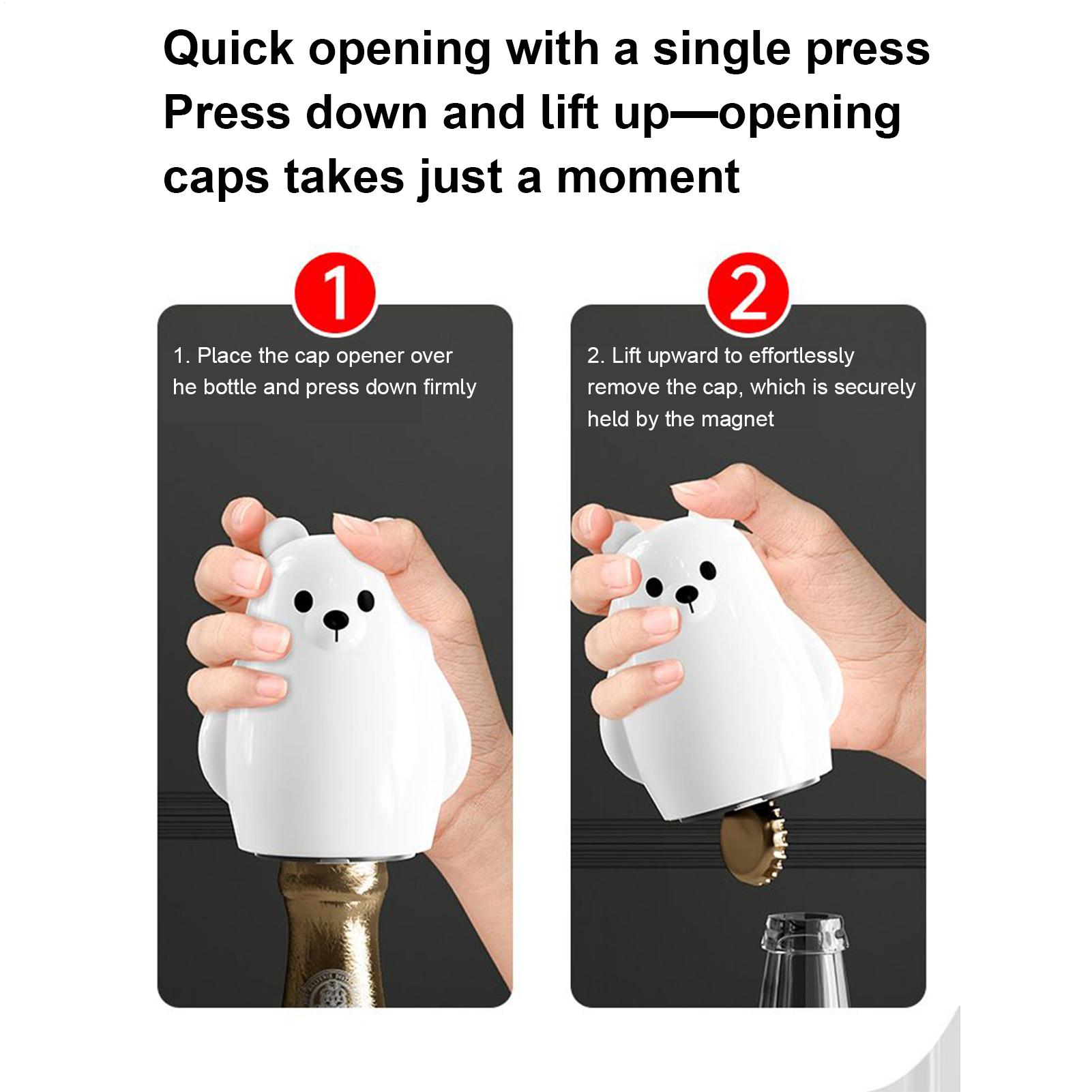 Press Bottle Opener Polar Bear - Outdoor Sport Games avaliação e preço