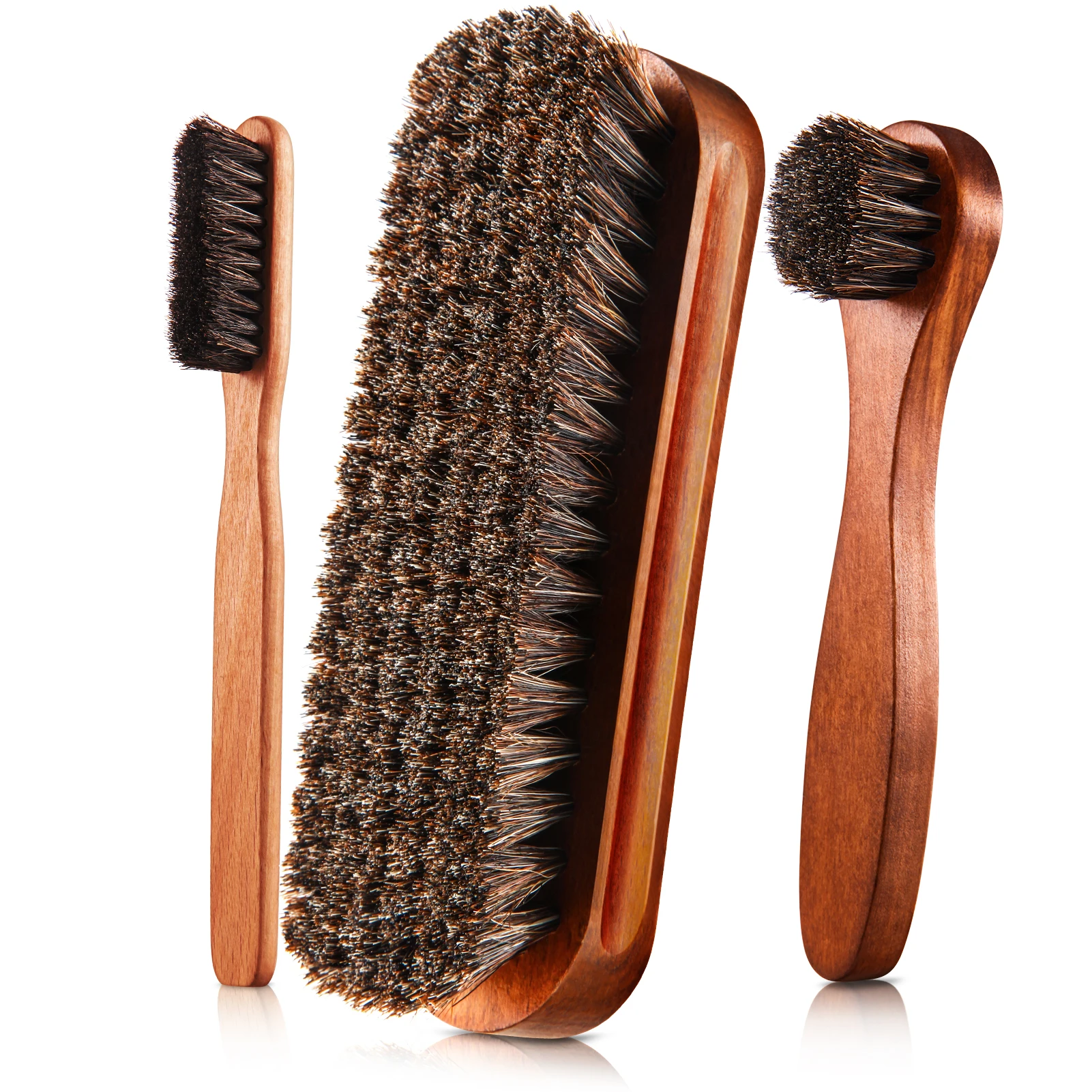 Horsehair Gloss Shoe Brush Kit - Brushing Boot Horse avaliação e preço