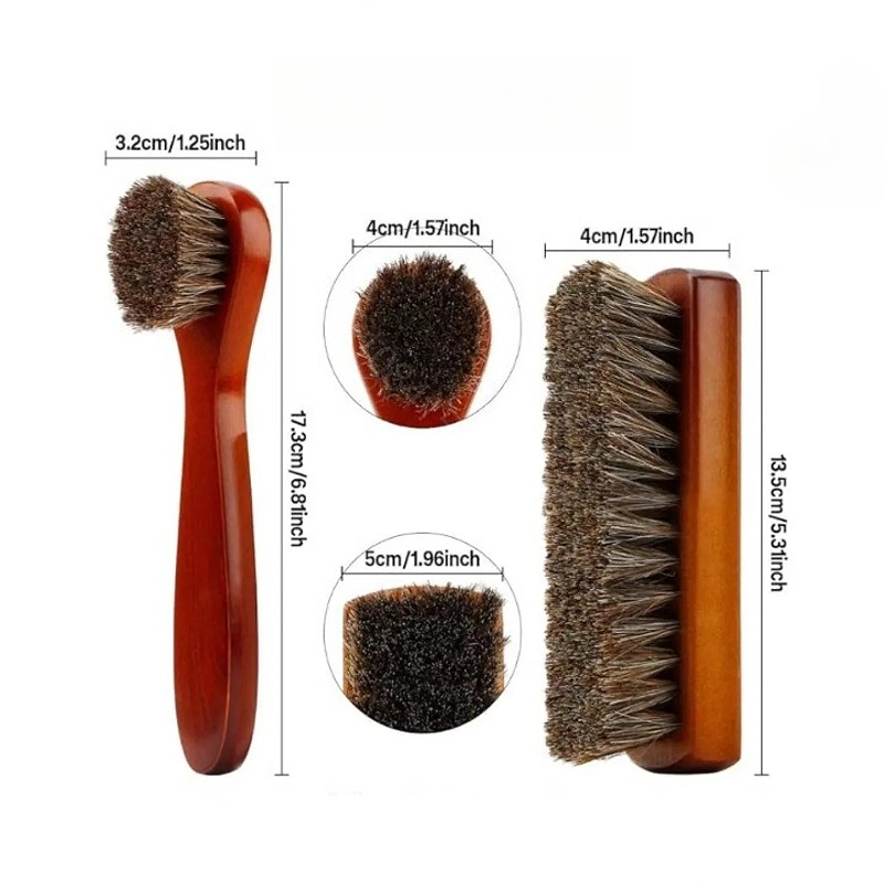 1 Long Handled Horsehair Shoe  - Brushing Boot Horse avaliação e preço