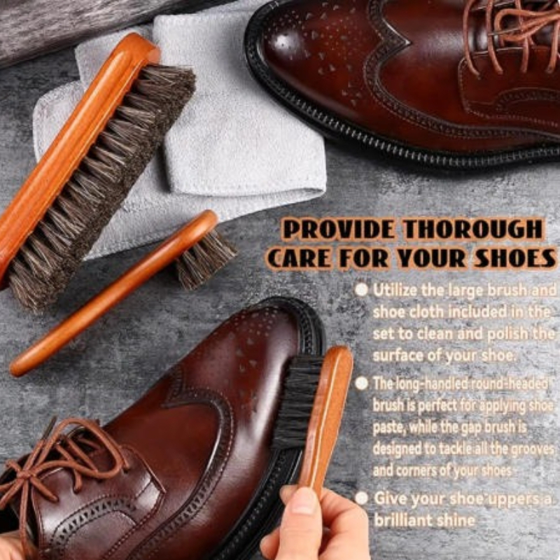 1 Long Handled Horsehair Shoe  - Brushing Boot Horse avaliação e preço