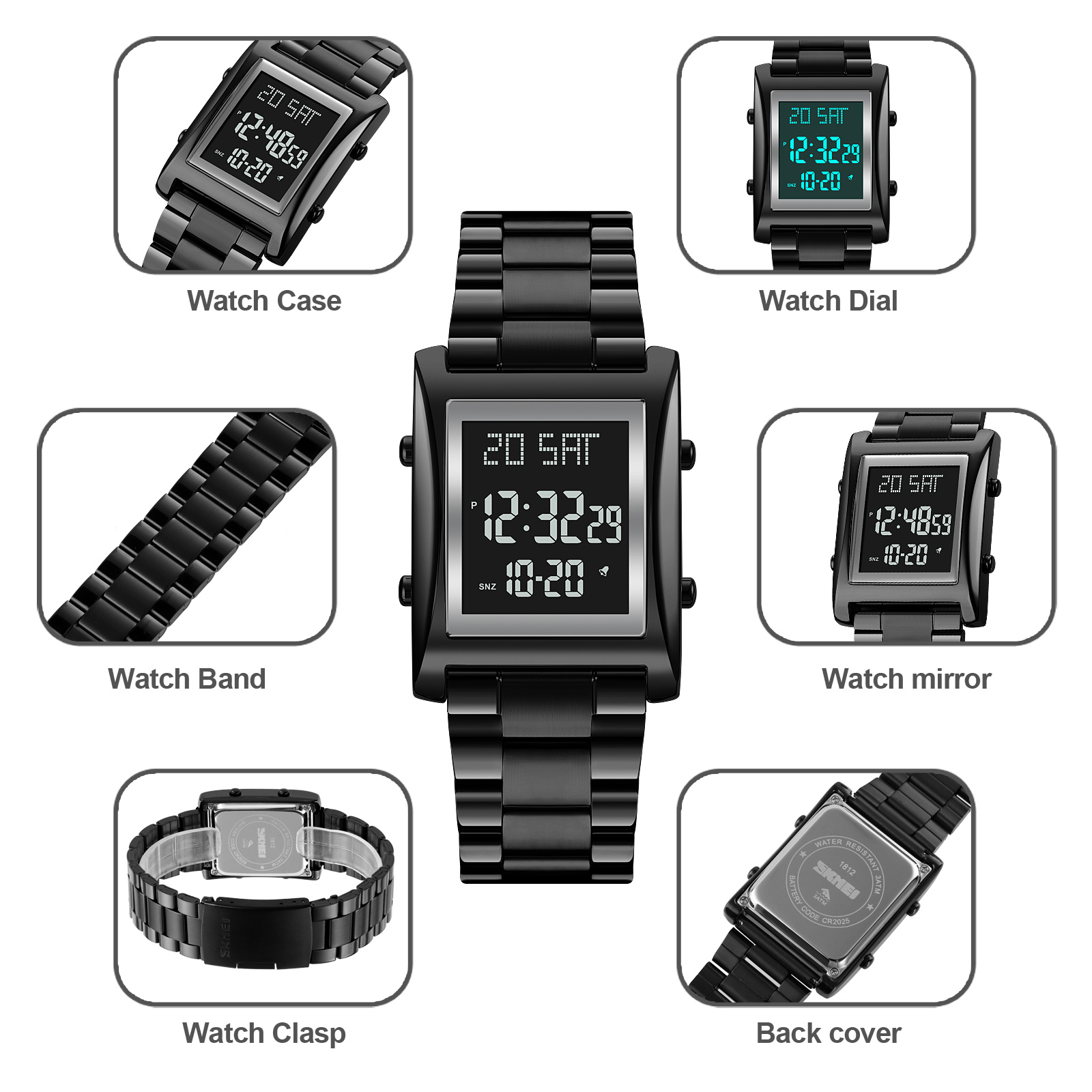 SKMEI Simple Alarm Clock Sport - Outdoor Sports List avaliação e preço