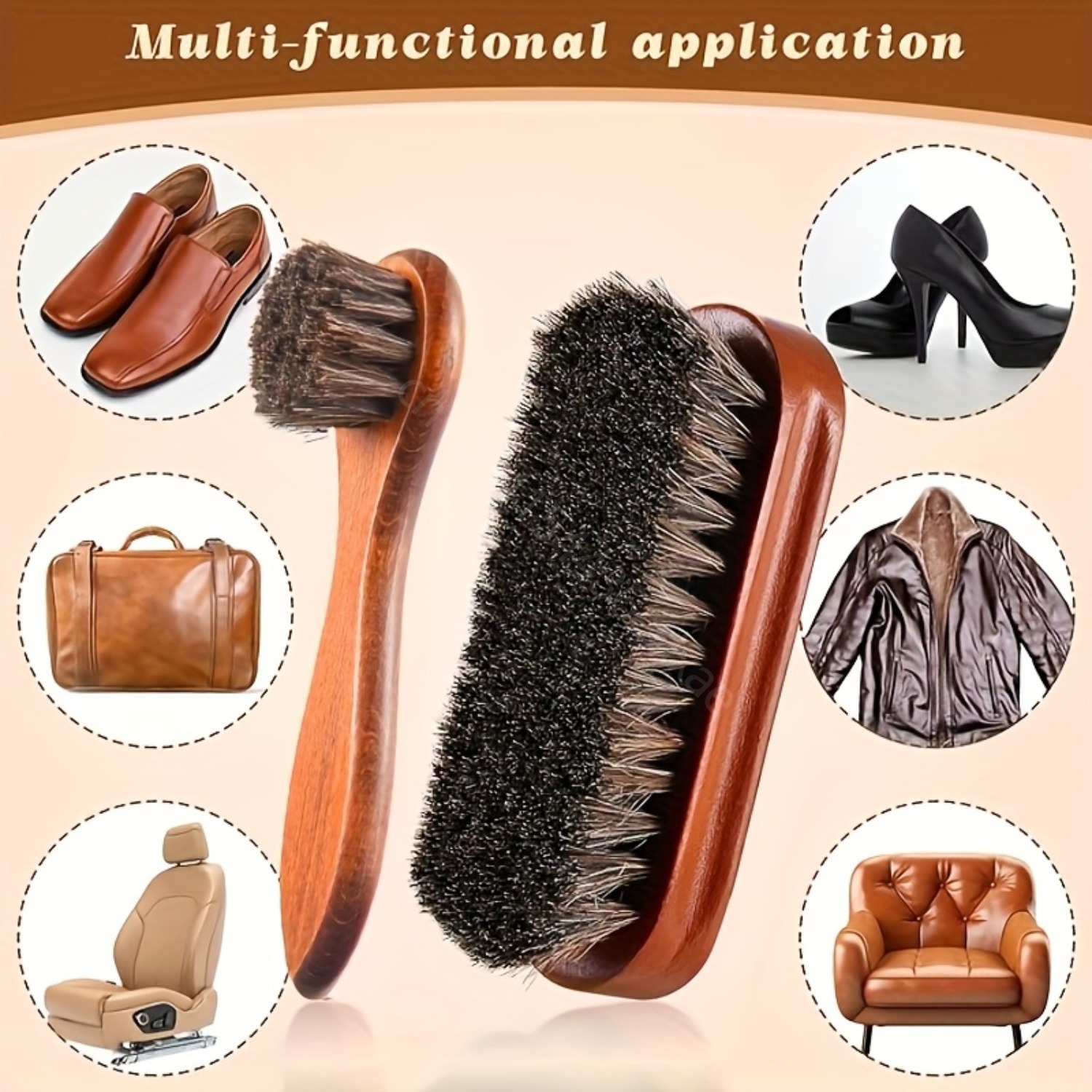 2pcs Horsehair Shine Shoes Bru - Brushing Boot Horse avaliação e preço