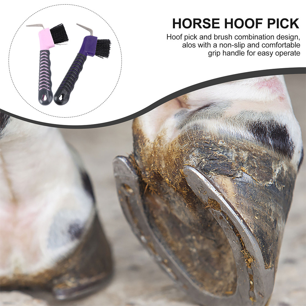 2Pcs Horse Hoof Cleaning Tool  - Brushing Boot Horse avaliação e preço