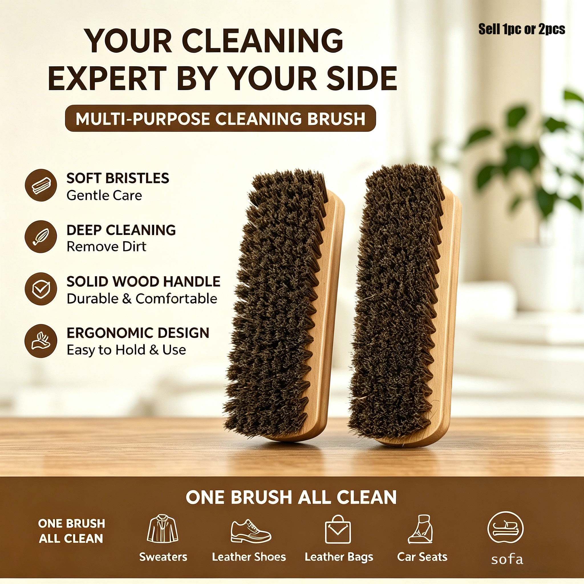Horsehair Shine Shoes Brush Ki - Brushing Boot Horse avaliação e preço