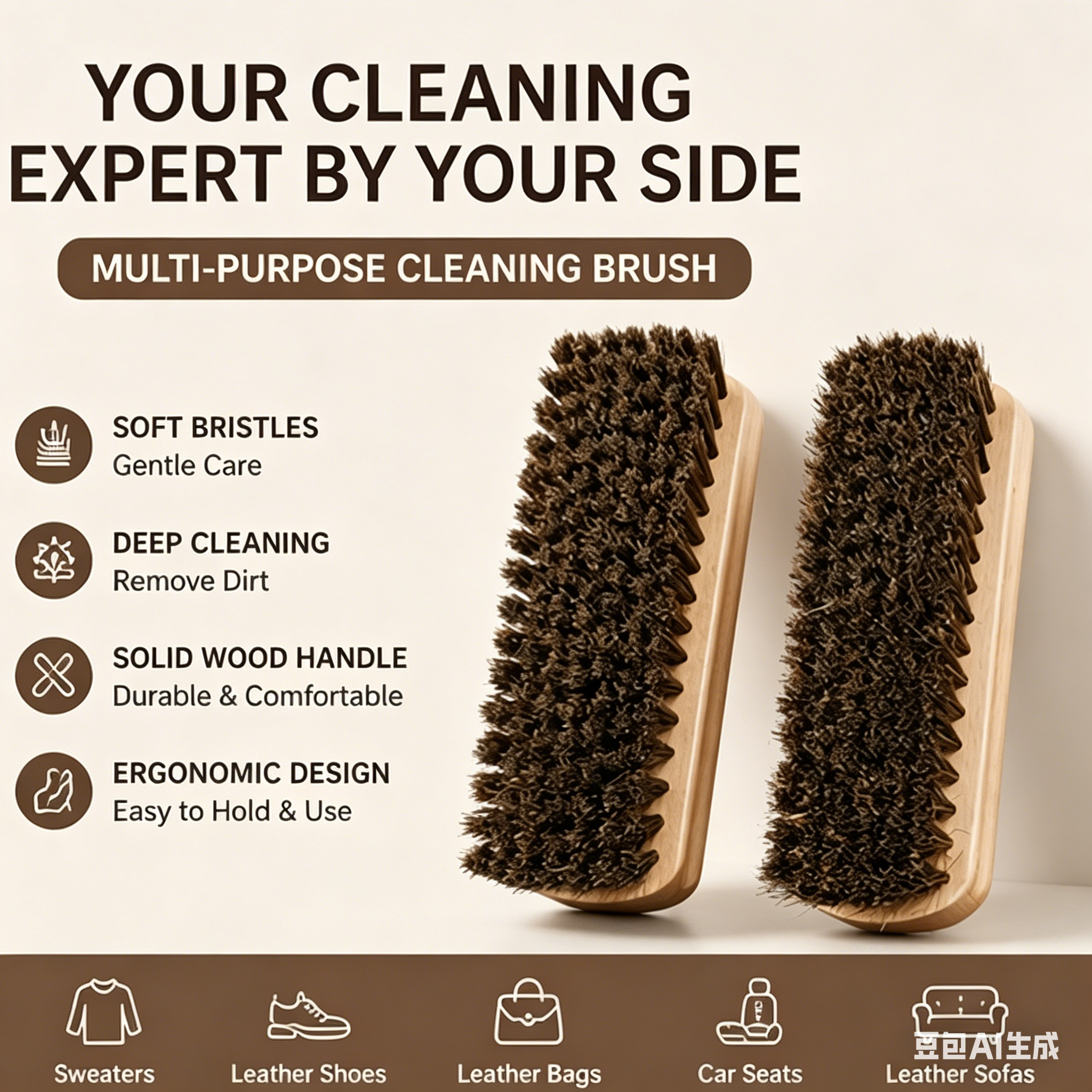 Horsehair Shine Shoes Brush Ki - Brushing Boot Horse avaliação e preço