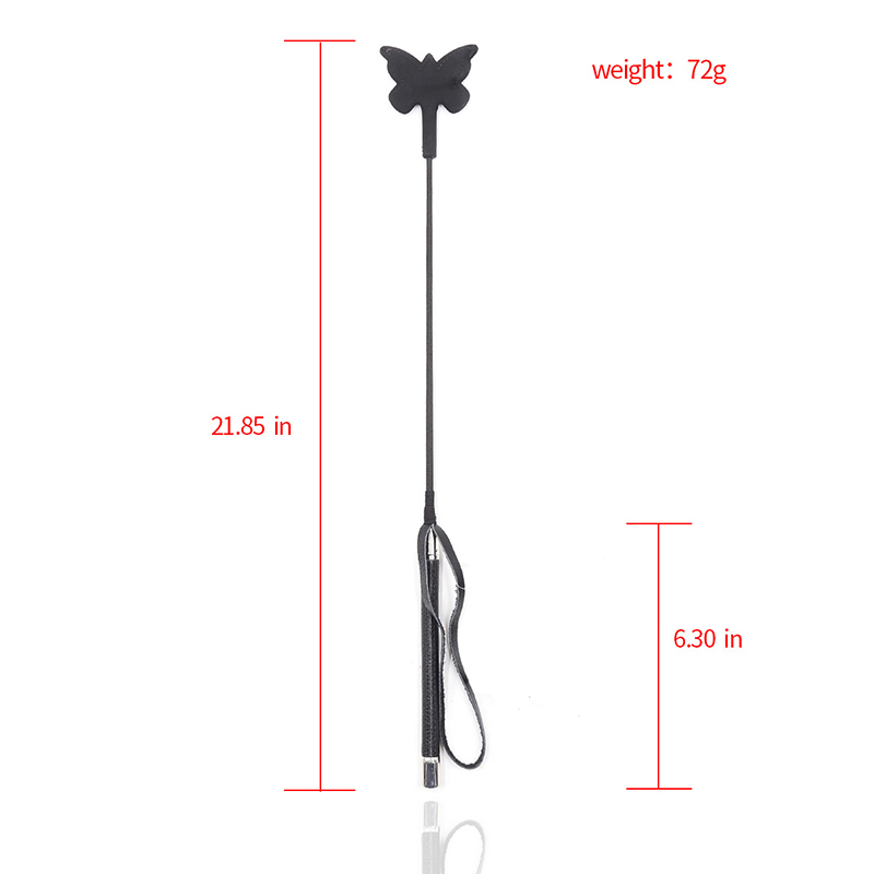 55CM Black Silicone Butterfly  - Riding Crop Dressage avaliação e preço