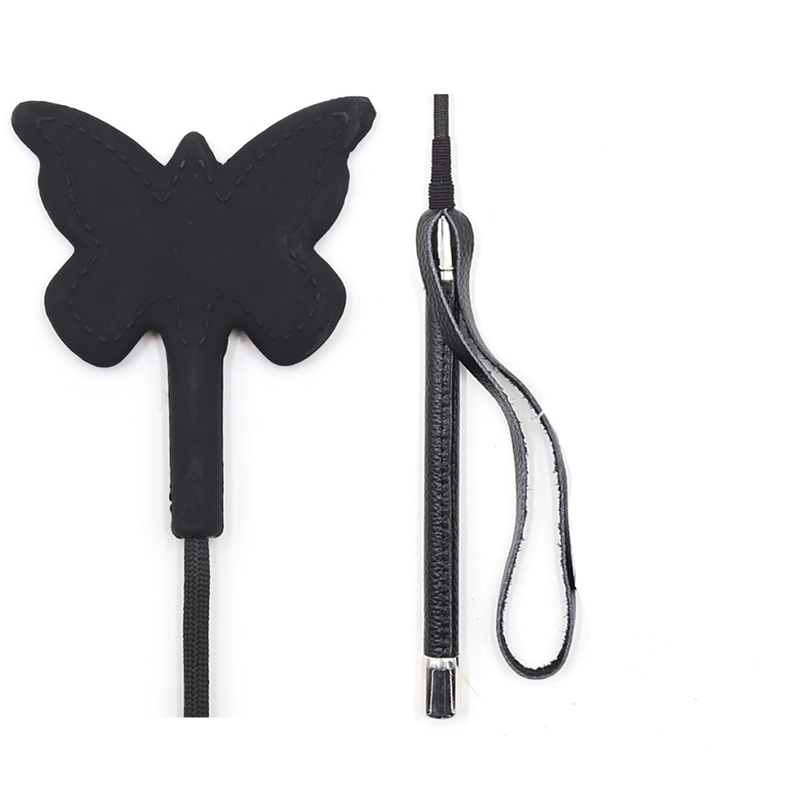 55CM Black Silicone Butterfly  - Riding Crop Dressage avaliação e preço