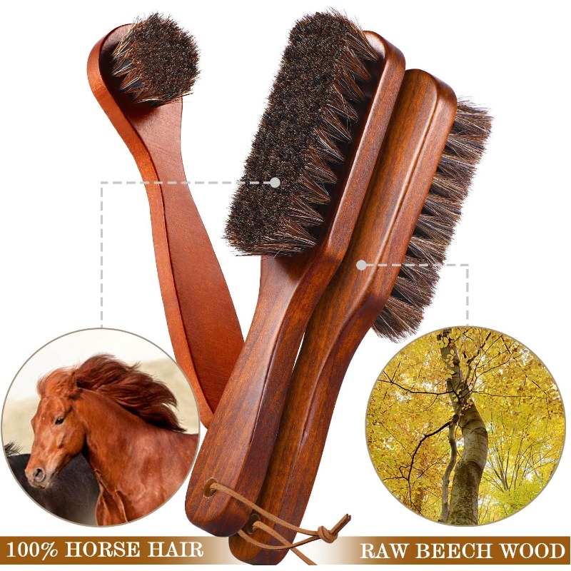 5Piece Horsehair Shoe Brush Sh - Brushing Boot Horse avaliação e preço