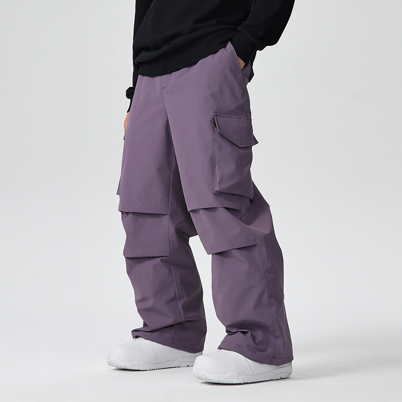 New Men Skiing Pants Solid Spo - Outdoor Sport Waterproof Pants avaliação e preço