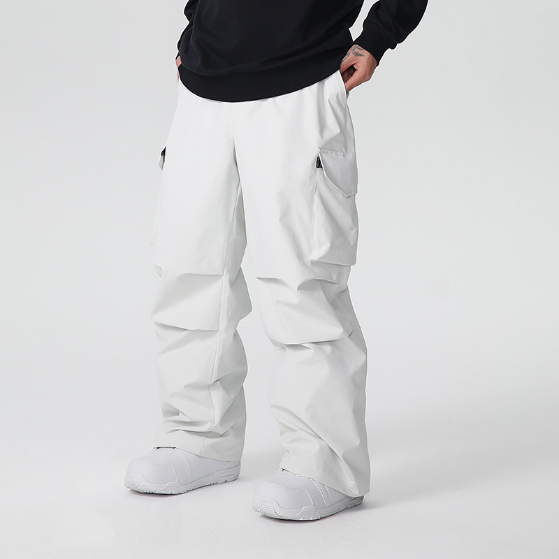 New Men Skiing Pants Solid Spo - Outdoor Sport Waterproof Pants avaliação e preço