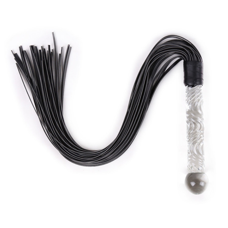 70cm Glass Handle Black Leathe - Riding Crop Dressage avaliação e preço