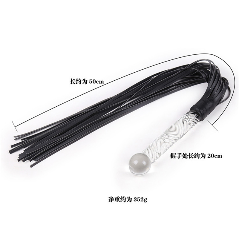 70cm Glass Handle Black Leathe - Riding Crop Dressage avaliação e preço