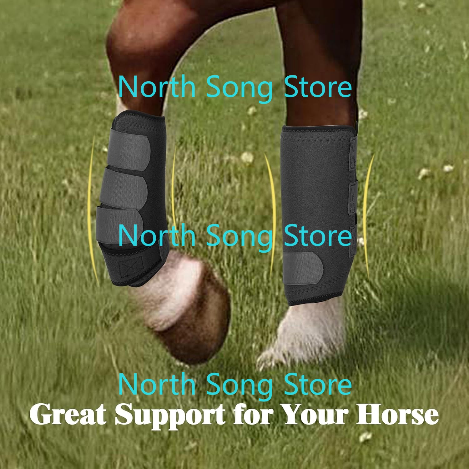 Horse Boots for Horses Set of  - Brushing Boot Horse avaliação e preço