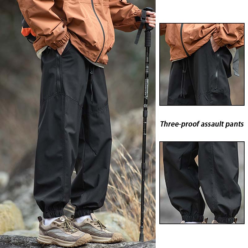 Men's Splicing Design Waterpro - Outdoor Sport Waterproof Pants avaliação e preço