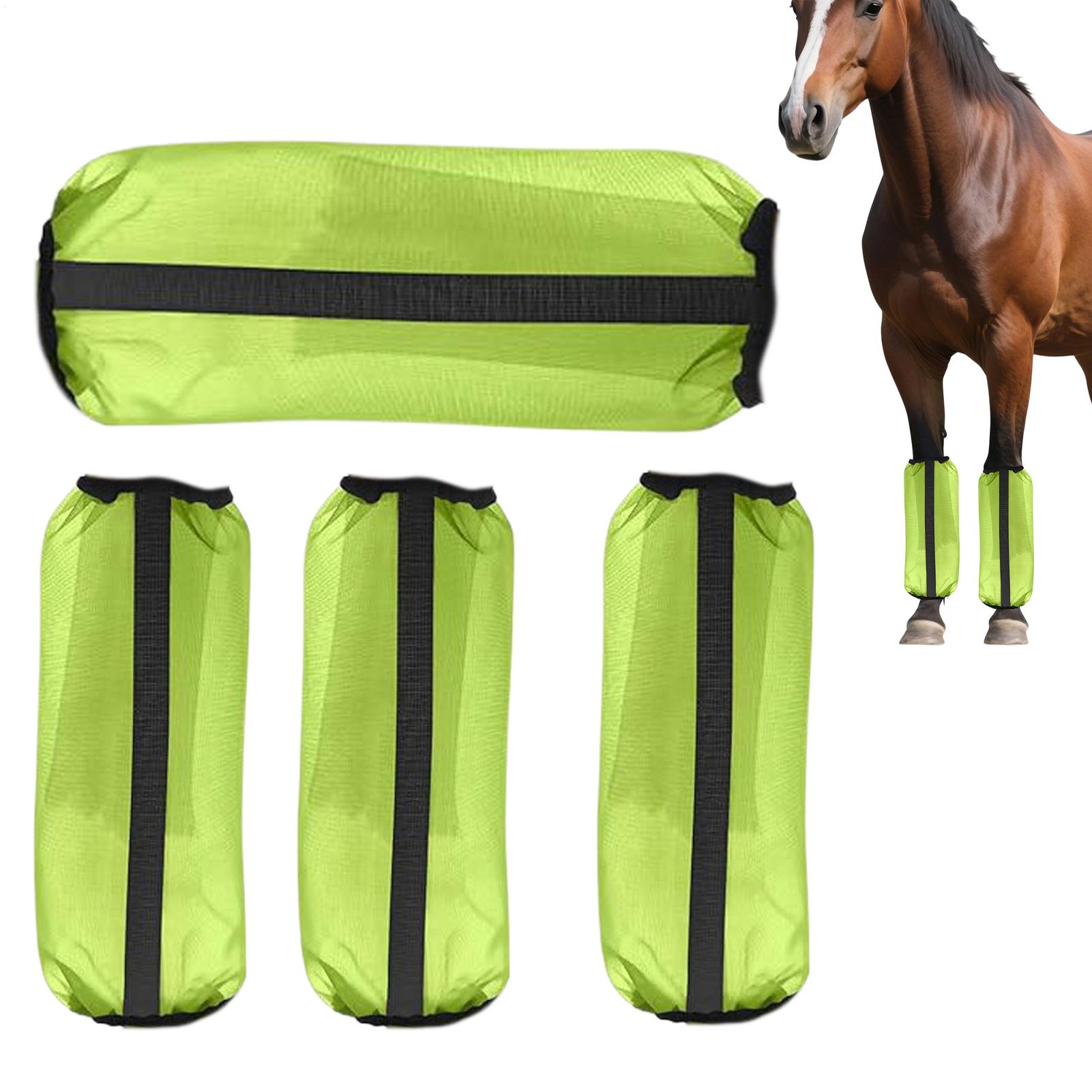 Horse Fly Boots 4 Pieces Mesh  - Brushing Boot Horse avaliação e preço