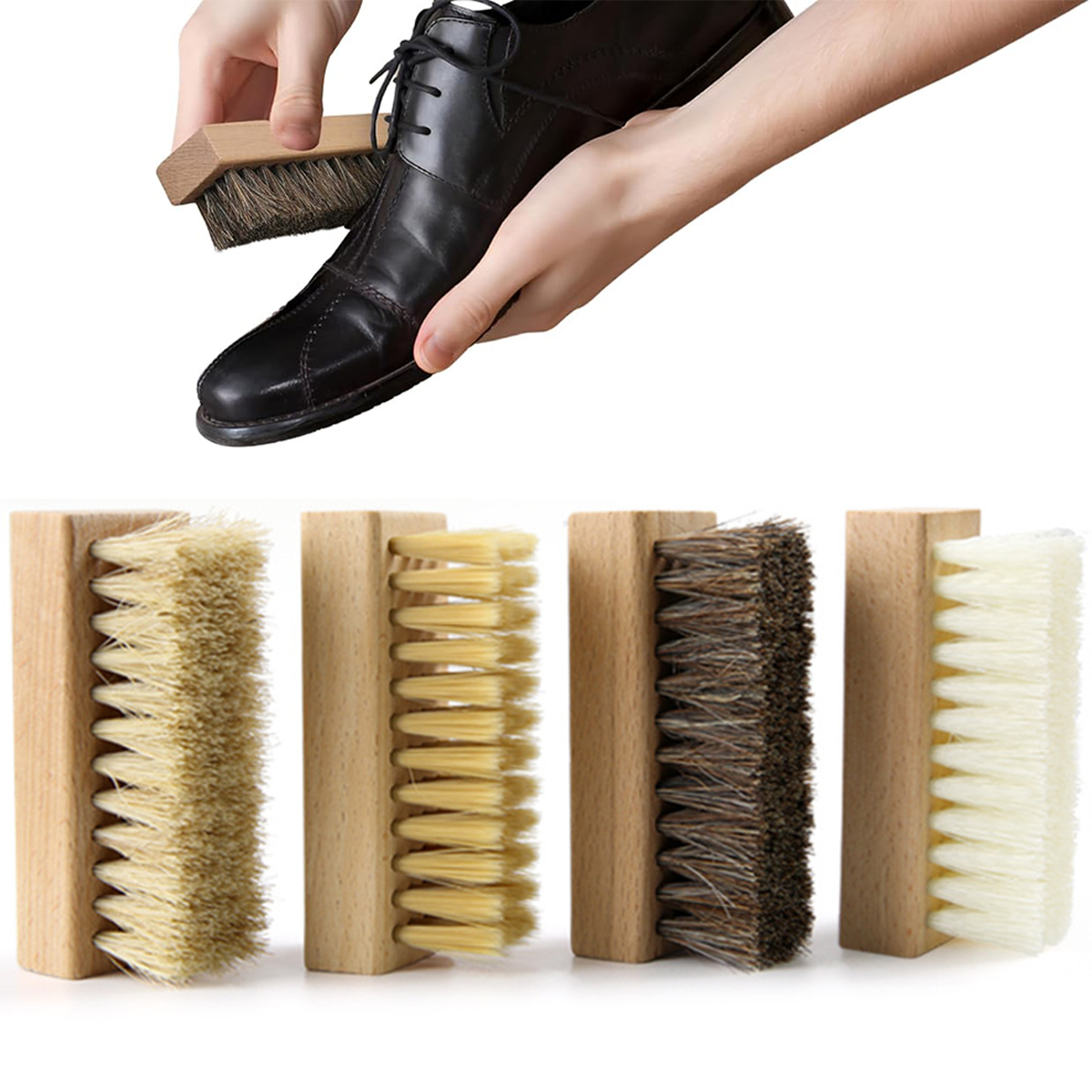 1/4 PCS Shoe Brush Set – Nylon - Brushing Boot Horse avaliação e preço