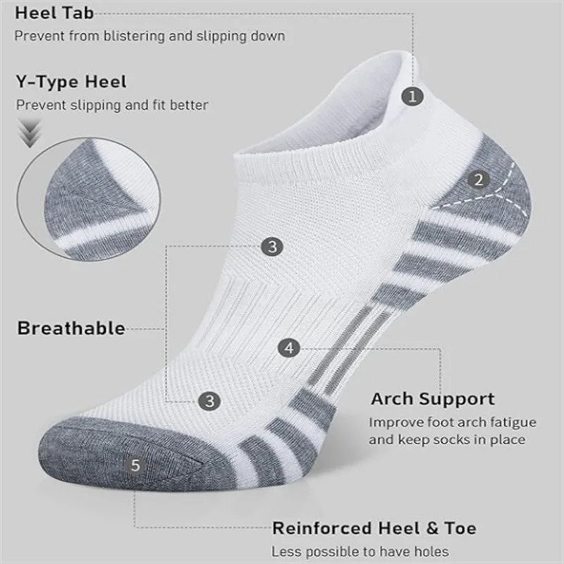 Socks Unisex Low Cut Padded An - Outdoor Sport Activity avaliação e preço