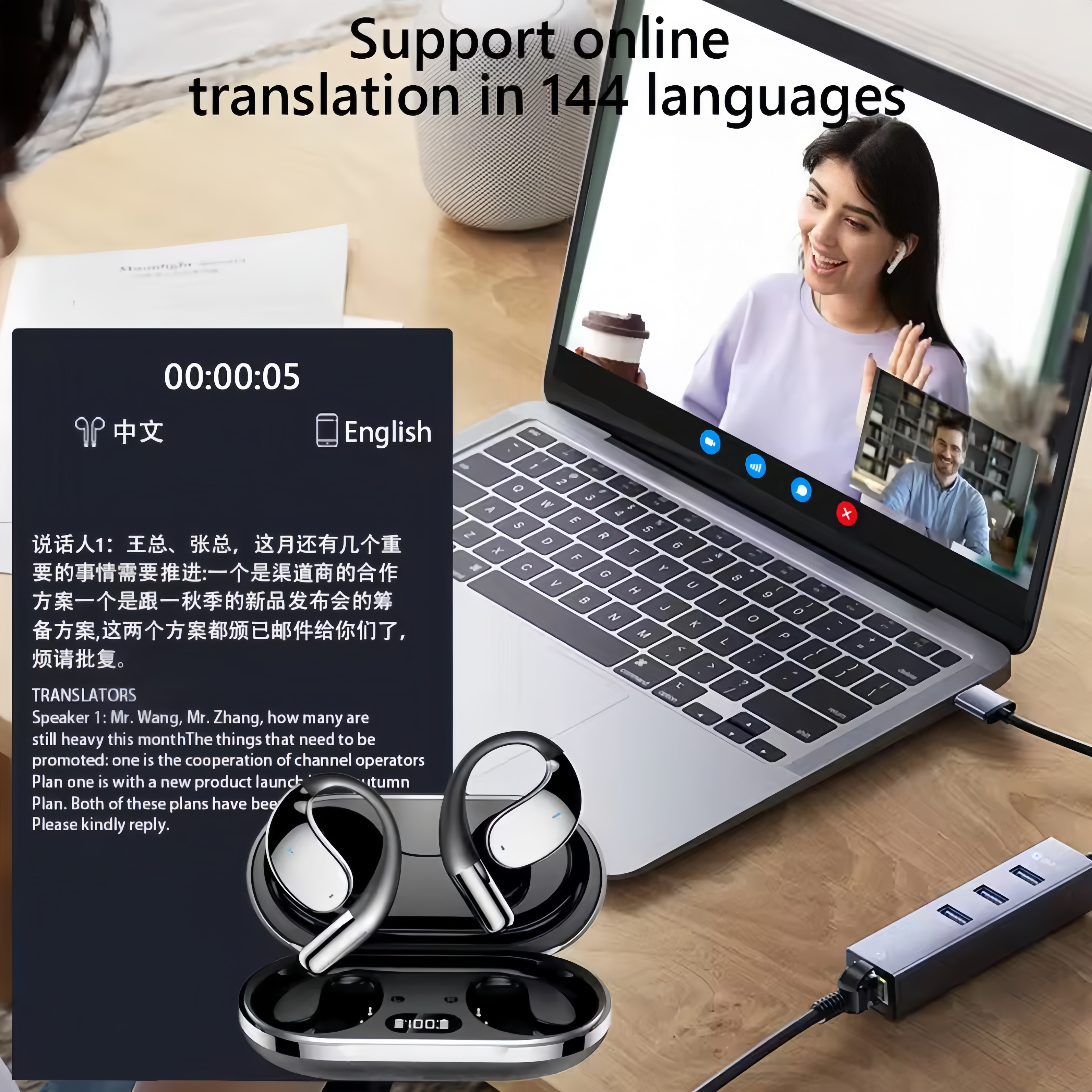 2026 New AI Translation Earbud - Outdoor Sport Games avaliação e preço