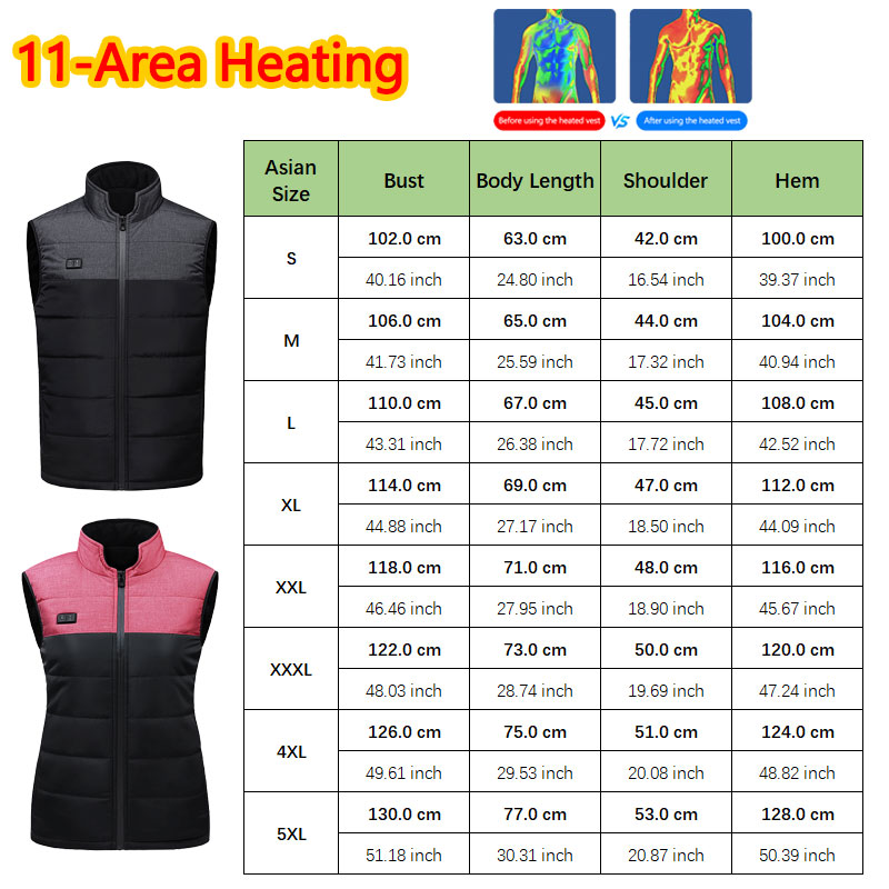 11 Area Heated Stand-collar Ve - Outdoor Sport Coat avaliação e preço