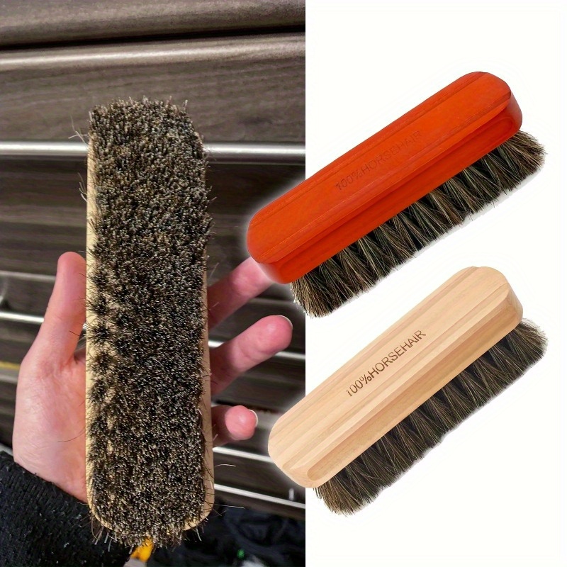 Horse Hair Shoe Brush, Shoe Cl - Brushing Boot Horse avaliação e preço